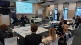 Adam Styk, PhD addresses the meeting participants