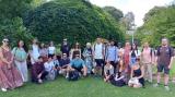 Participants of the Summer School in the gardens of the University of Warsaw Library