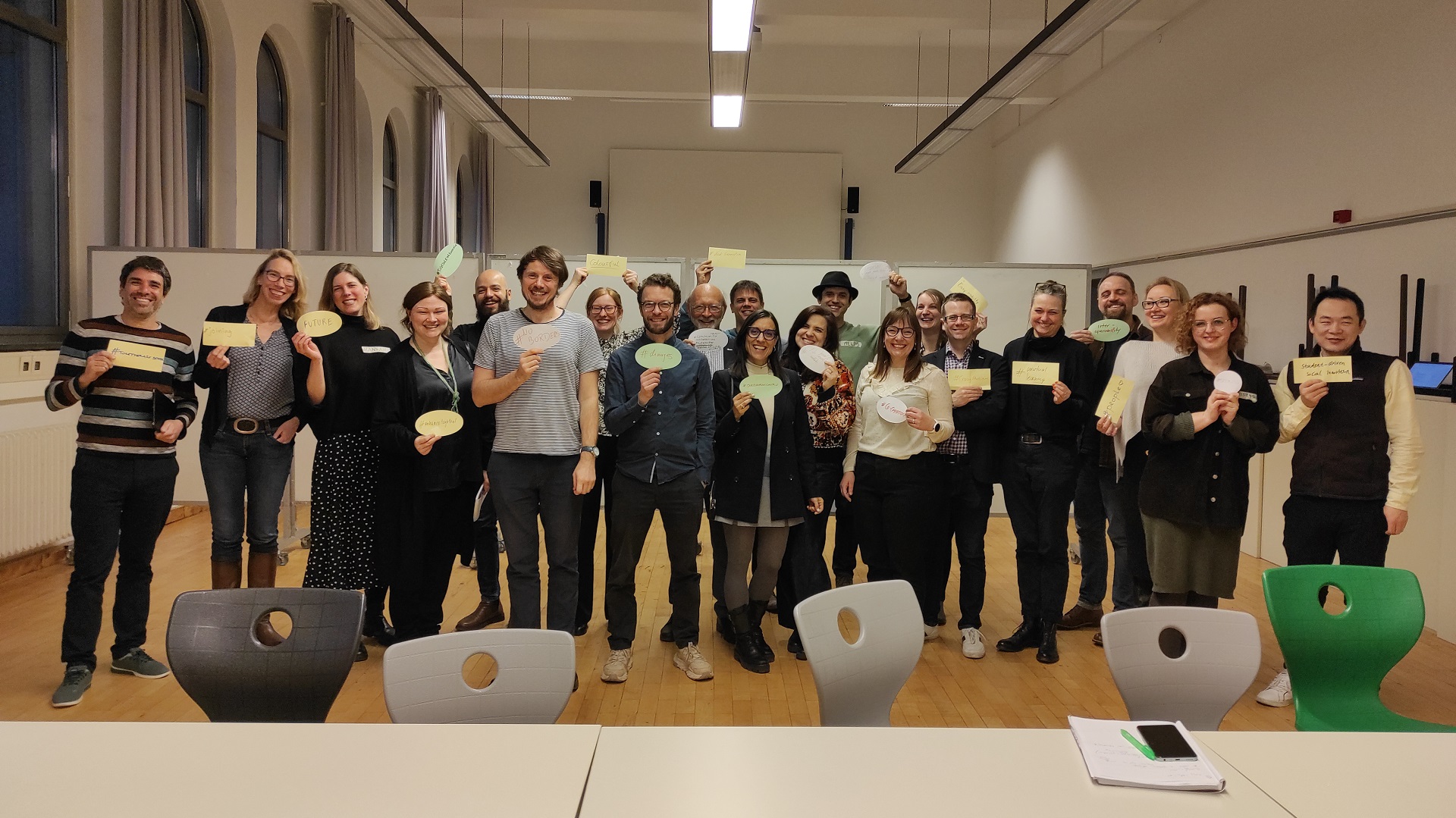 Participants of the meeting of the leaders of 10 task packages with the Communication Officers team